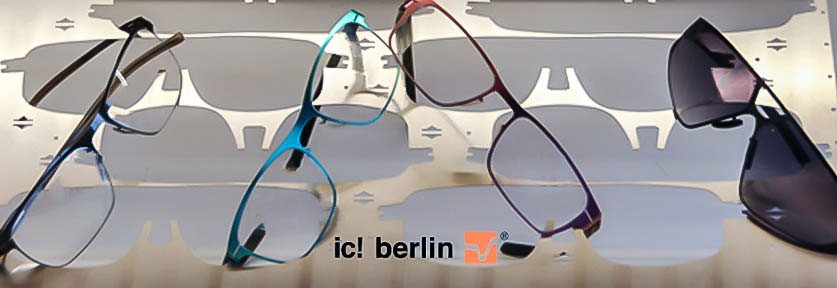ic! berlin sells sunglasses but also prescription glasses, reading glasses and designer glasses. ic! berlin frames are beautiful, precious and very light. They are made of sheet metal or acetate, or a mix of these two high quality materials. The sophisticated patented screwless hinge system is unique, refined yet distinct. With it people in the ic! berlin "community" recognize themselves all over the world. A good way to get into conversations, to create interesting contacts, even to fall in love.